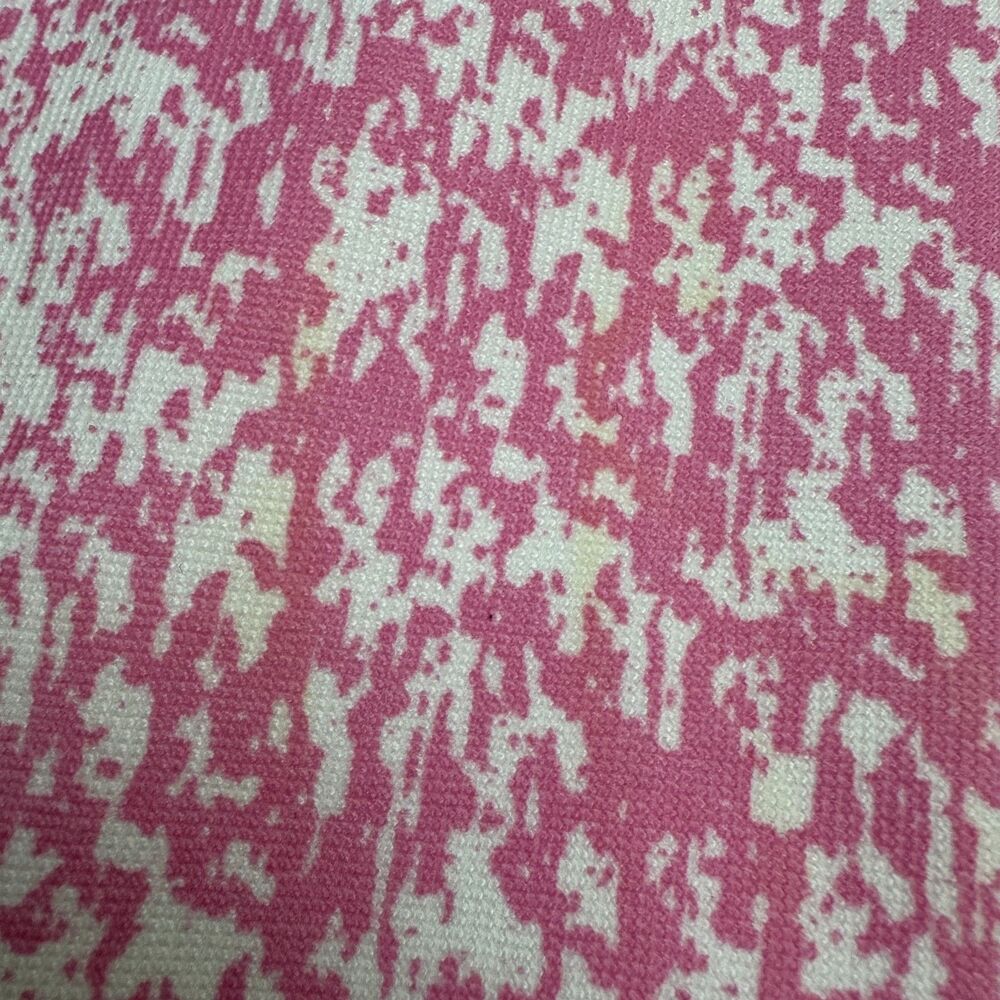 Zara Knit Patterned Midi Shift Dress Womens Small Pink White Pockets Stretch NWD - Picture 14 of 16